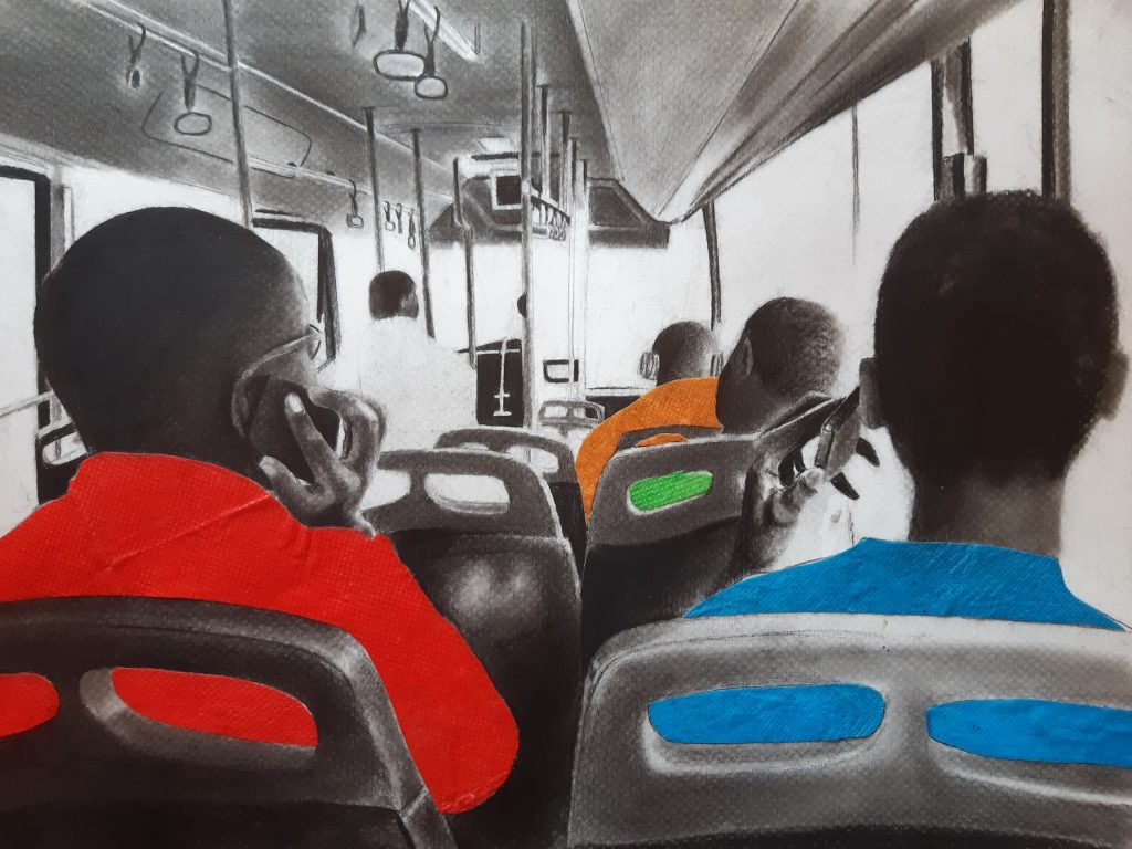 No-one-sleeps-at-the-bus-series2019charcoal-and-muslin-on-paper-34u00d726-cm (1)